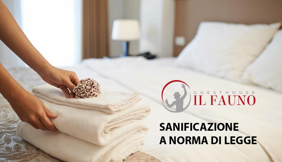 Pulizia e sanificazione camere Pompei Fauno